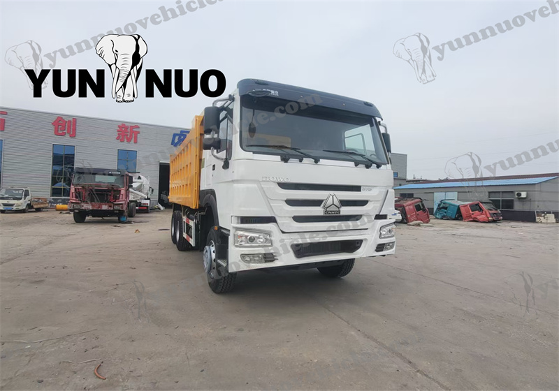 Le camion-benne Howo d'occasion du Shandong Yunnuo est expédié.