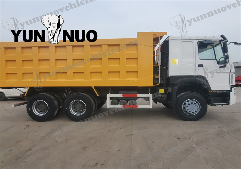 Le camion-benne Howo d'occasion du Shandong Yunnuo est expédié.